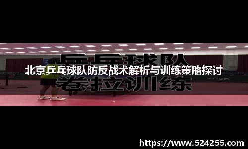 北京乒乓球队防反战术解析与训练策略探讨